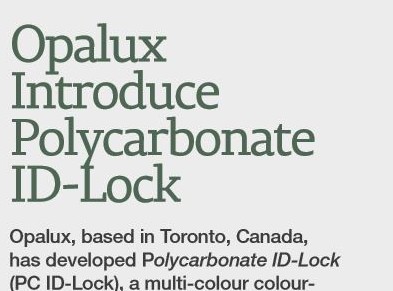Polycarbonate ID-Lock featured in two publications